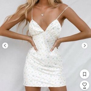 Princess Polly White Floral Mini Dress